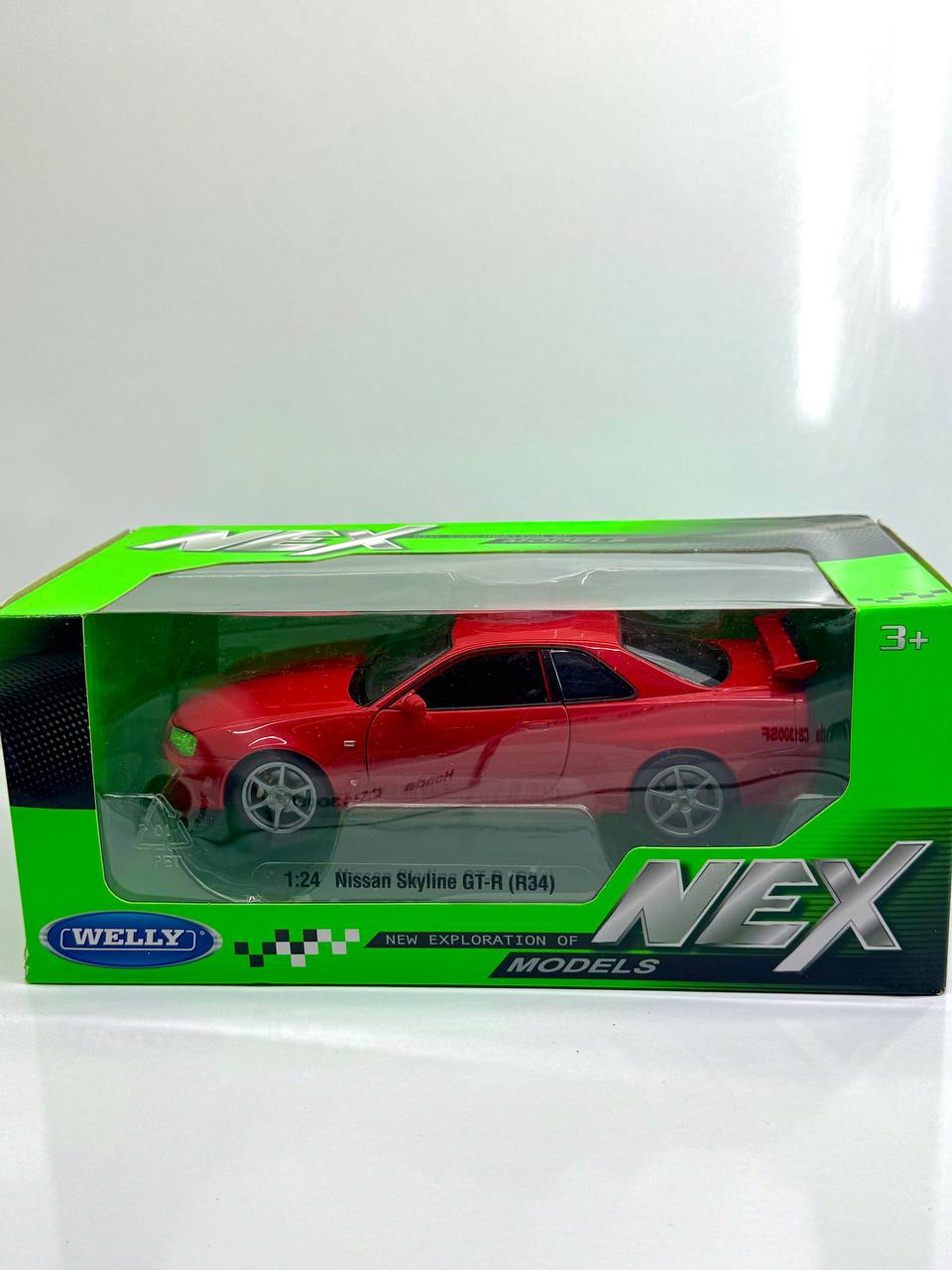ماکت ماشین فلزی نیسان جی تی آر (Nissan Skyline GT‑R R34) ویلی مقیاس 1.24